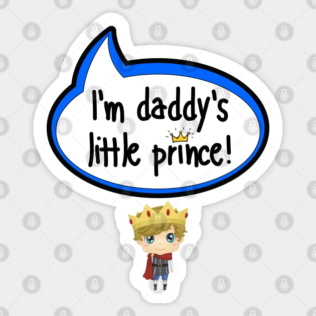 I'm Daddy's Little Prince - Baby Shower Gift Sticker by The Little Ones Collection